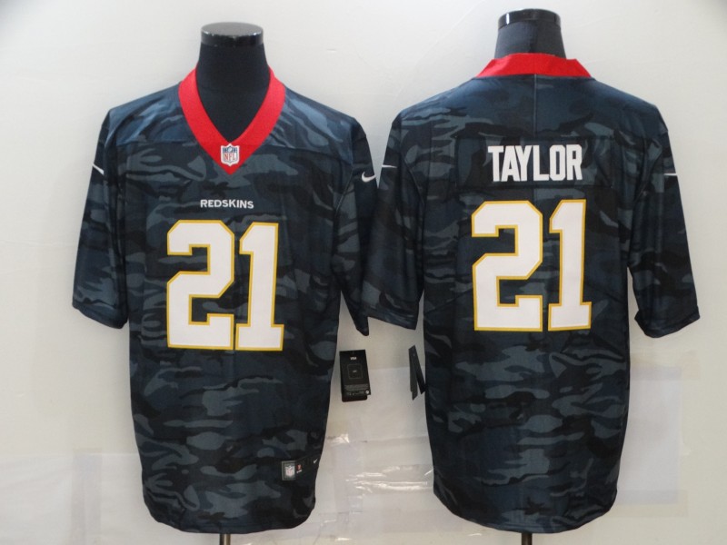 Men's Washington Football Team #21 Sean Taylor 2020 Camo Salute To Service Limited Stitched Jersey